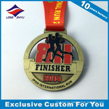 Maratón Running Medal Bronce Running Finisher Medalla Awards con Color Enamel